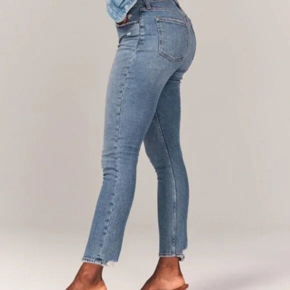 Abercrombie & Fitch Curve LoveThe Skinny High Rise Jeans sz 27 - Picture 3 of 16